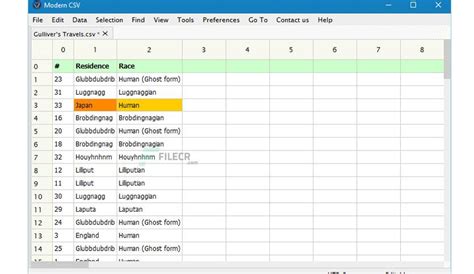 Download Sample CSV Files for free .